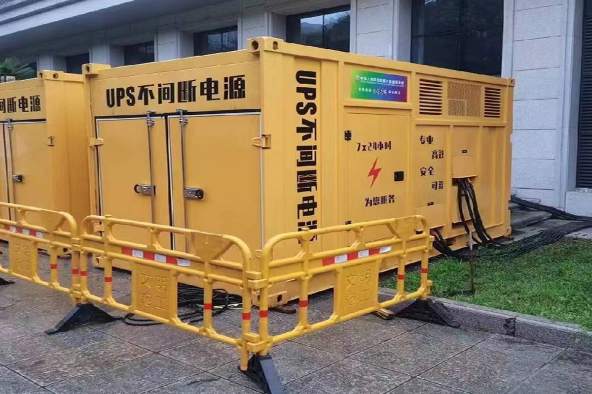 都兰发电机租赁施工现场