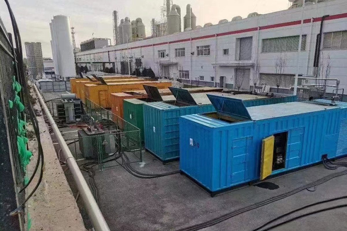 都兰发电机租赁施工现场